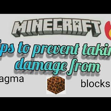 How to prevent taking damage from magma blocks !!😱😱