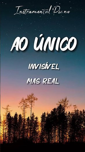 AO ÚNICO | Fundo Musical | Instrumental Piano | Oração | Devocional |