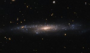 Hubble Space Telescope spots galaxy hiding in the night sky