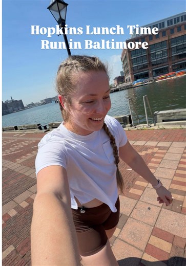 Another lunch run in Baltimore! I work at Hopkins and use my hour break to get my run in! Come join me - even though everyone thinks I’m crazy 🤪 #baltimore #run #johnshopkins #halfmarathontraining #postpartum