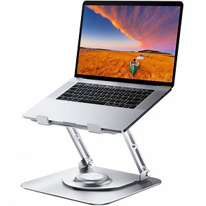 JOYEKY Laptop Stand for Desk, Foldable & Portable Computer Stand 360° Rotating for 10-16" Laptops