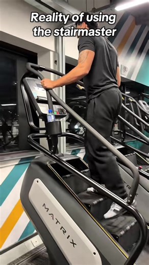 Using the stairmaster#gymtok #funny