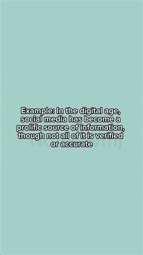 Do you know this word? 🧠 Prolific Meaning & Examples #Shorts