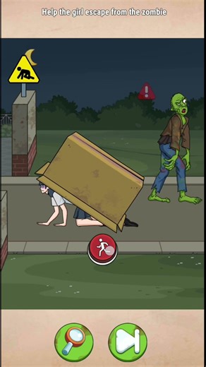 Help the girl escape from the zombie//#asmr #horror #gamepuzzle #shorts #shortvideo