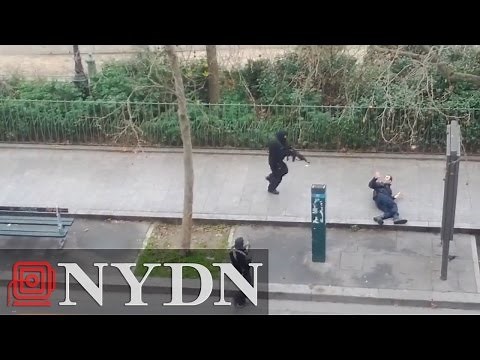 Deadly Charlie Hebdo attack caught in video