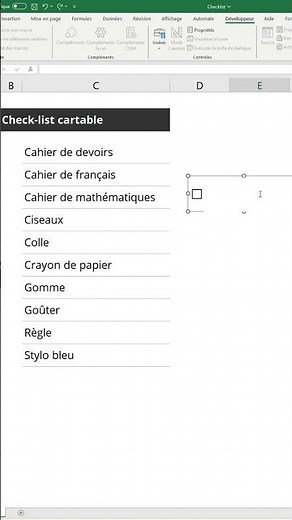 Comment créer une check-list facilement dans Excel ?