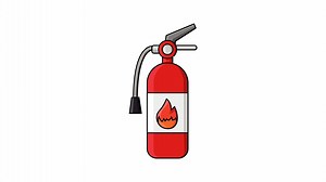 Download Animation forms a fire extinguisher icon for free