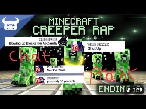 Among us "Creeper rap"(Dan bull) Chat prank (part 1)