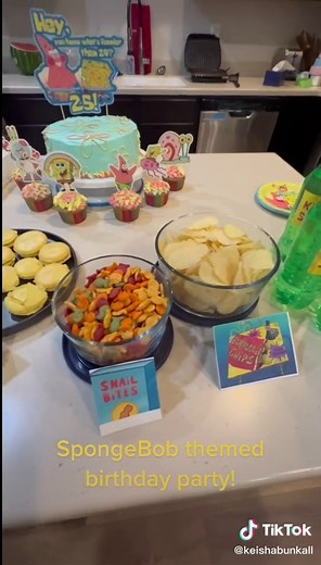 SpongeBob Themed 25th Birthday Party Ideas