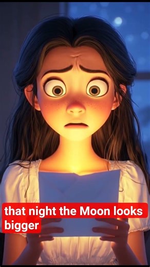 message from moon🙂 #shorts #story #moon #girl