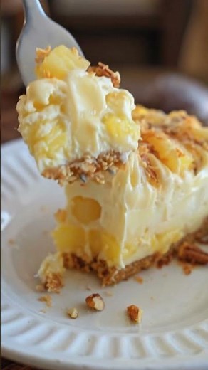 🍍 Pineapple Cream Cheese Pie 🍰