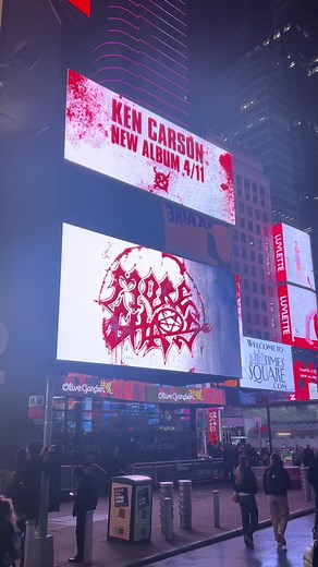 More Chaos at Times Square Billboard Featuring Ken Carson