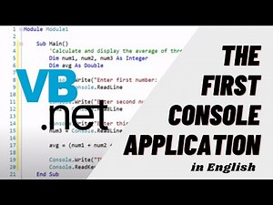 VB Net | First Console Applications