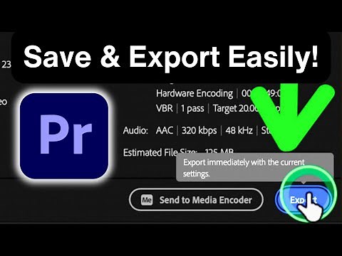 How to Save and Export Videos in Adobe Premiere Pro – Easy Steps for Beginners (2025)