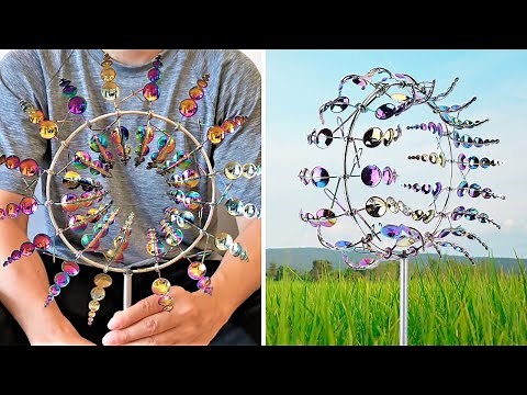 Magic Metal Windmill Unboxing & Review - Rainbow Colored Wind Powered Kinetic Sculpture