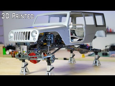 3D printed jeep wrangler for SCX10 Chassis Part 1/ How to 3d print rc car body/ Painting rc body