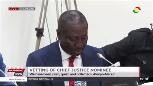 Minority MPs walk out of Parliament’s Vetting Committee after rejecting Justice Paul Baffoe-Bonnie’s nomination as Chief Justice. #3NewsGH #TV3GH | TV3 Ghana