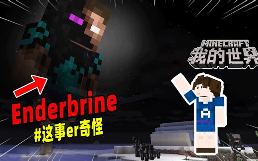 我的世界：玩家在游戏中遇到Enderbrine，曾经也是Him的分身！