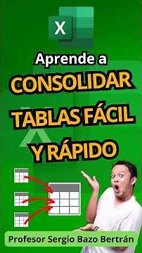 ¡Domina CONSOLIDAR en Excel en 60 segundos! Une múltiples tablas sin fórmulas