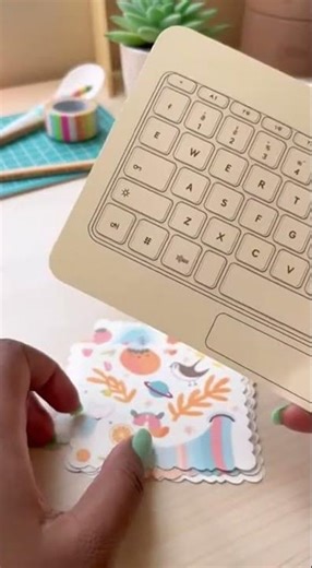 💻DIY Paper Computer🗒️!? Build Your Own Mini Tech Toy #papercrafts #DIY #tech