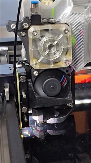 Prusa XL printing a transparent cover for Nextruder (core one, mk4)