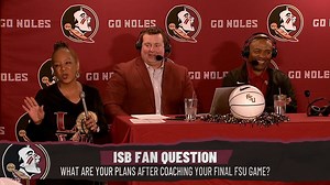 10K views · 265 reactions | An unforgettable moment!  Watch as Leonard Hamilton's wife, Claudette Hamilton, surprises him for the fan question on the Inside Seminole Basketball last night! 殺 | Florida State Seminoles Basketball | Facebook