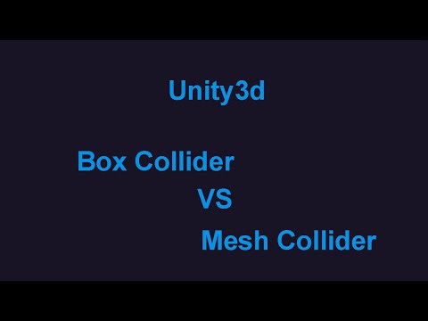 Unity3d Box Collider VS Mesh Collider