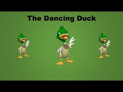 How to create a simple cartoon scene of the dancing duck | PowerPoint Animation Tutorial