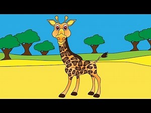 Meet the Giraffe - Animals at the Zoo - Learn the Sounds Zoo Animals Make