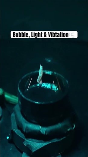 What happens when you vibrate a bubble? #bubble #vibration #cymatics