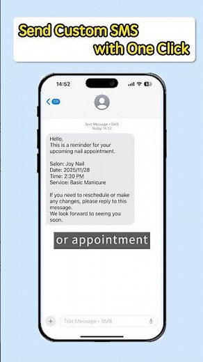 Send Custom SMS with One Click— No Code Needed