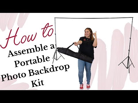 How to Assemble a Portable Photo Backdrop Kit