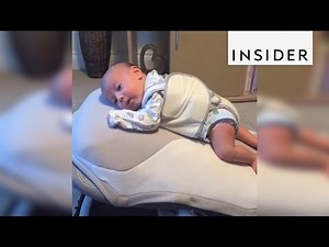 This vibrating pillow helps babies relax