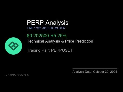PERP (PERPUSDT) Technical Analysis - Price Prediction & Buy or Sell October 30, 2025