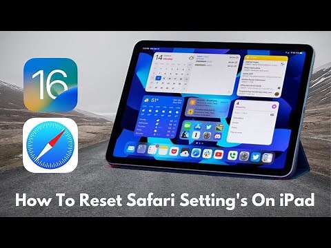 iPad OS 16 ! How To Reset Safari Browser Settings on iPad
