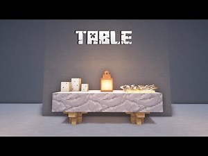 1.16 Minecraft Building Tips - Small Table Design
