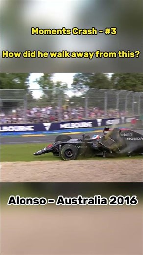 Alonso Crazy Crash 😳 | Australia 2016