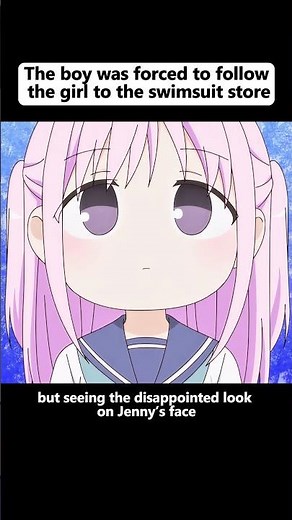 The boy was forced to follow the girl to the swimsuit store#anime #animeweeb #animememe #animeedit