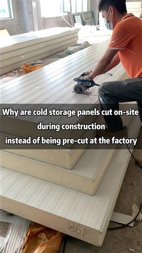 On-site installation of cold StorageWall PanelsSix-minute installation of a coldstorage wall panel!