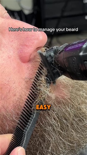 Here’s how to manage your beard if you have a thick beard #beard #beards #barber #beardsoftiktok #barbers