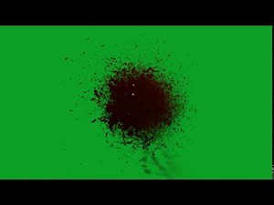Blood Splatter 01 Green Screen Chroma Key Effects