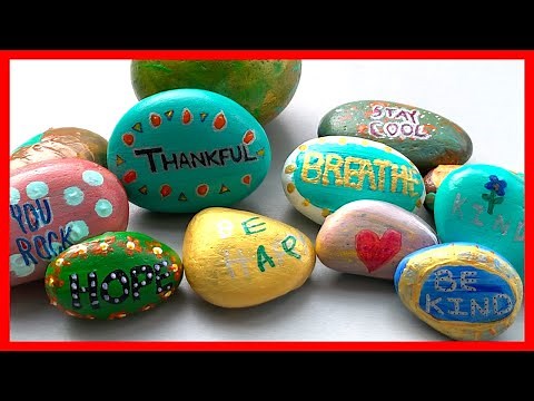 🎨🖌️How to Paint Kindness Rocks
