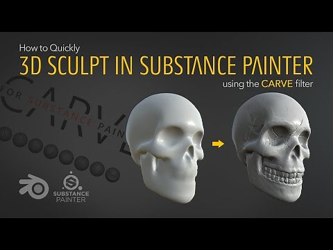 ZBrush-like Sculpting in Substance Painter? (CARVE filter tutorial)