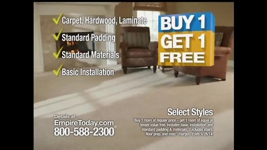 Empire Today Buy 1 Get 1 Free Sale TV Spot, 'Some Things are HUGE'