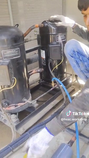 How to Charge Oil in a Big Compressor