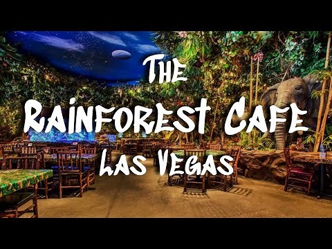 The Rainforest Cafe in Las Vegas || Indoor Thunderstorms and Jungle Vines