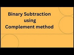 Binary subtractor in digital electronics