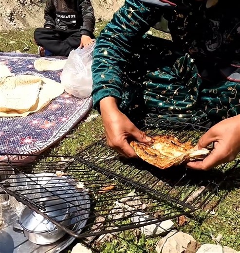 18K views · 184 reactions | Fishing in the raging river by nomadic woman | Cooking TV | Facebook