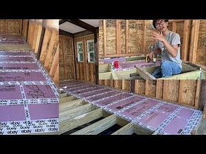 Enclosed Deck Outdoor Shed-Workshop Floor Insulation: How To Cut Rigid Foam & Install Between Joists