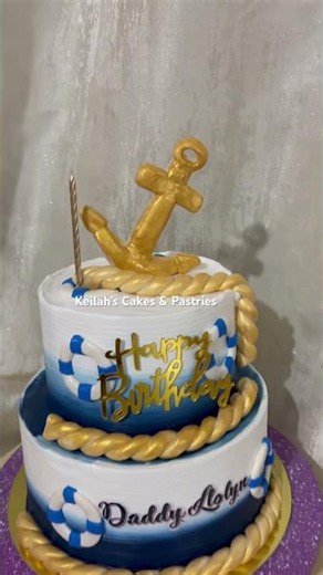 Nautical-Themed Cake Made with Love 💙⚓